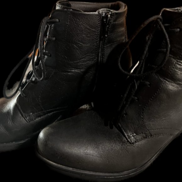 Ultimate Comfort Collection by Clarks black boots zip and lace sz 11M - Picture 4 of 10